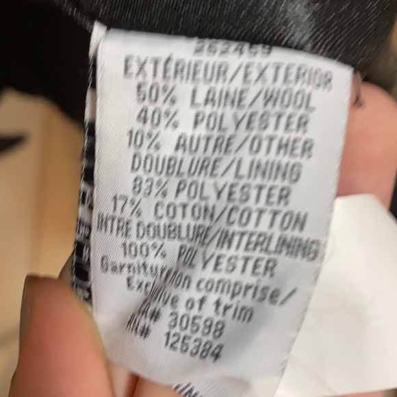 Black wool coat - Picture 6 of 7